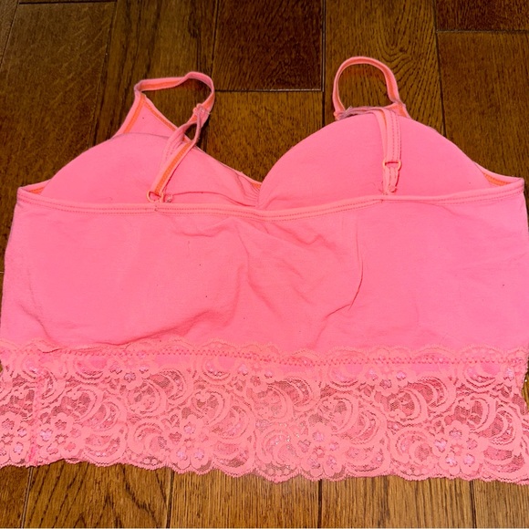 Padded neon lace bralette - Picture 4 of 5